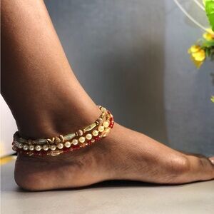 These homemade high quality beade anklets are signature of Africa queen.